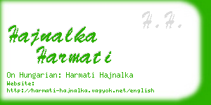 hajnalka harmati business card